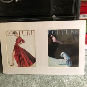 Couture fashion matted art prints